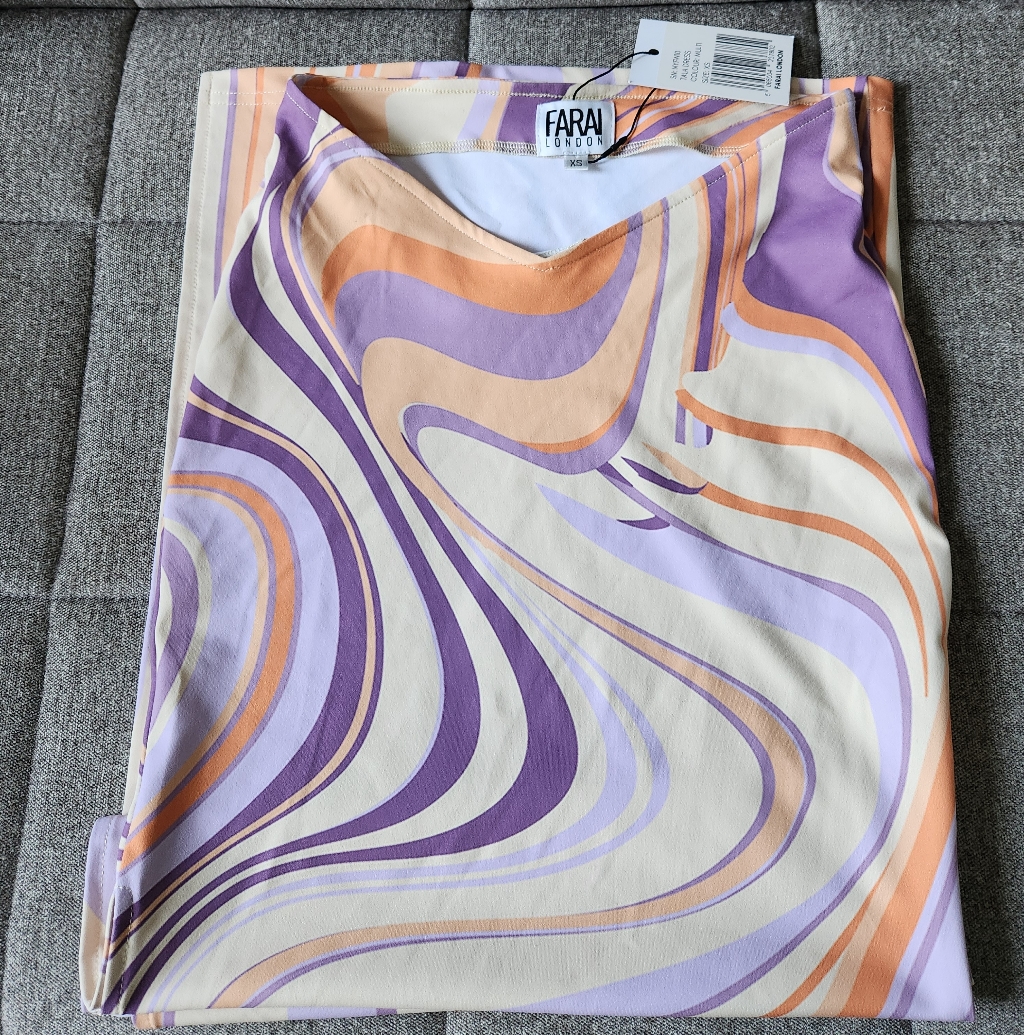 Farai London Revolve | Maxi Skirt With Side Slit Size Xs Swirl Print — image 4 of 8